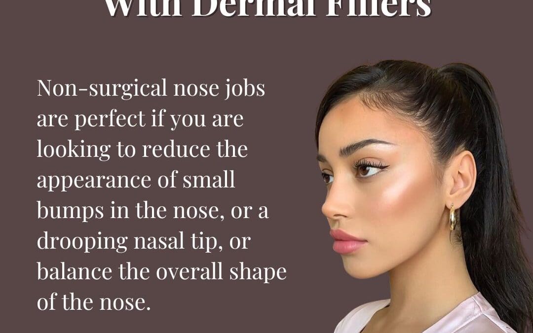 The main benefit of a non-surgical nose job is that it doesn't require surgery. This means there is no need for anaesthetics, scalpels or